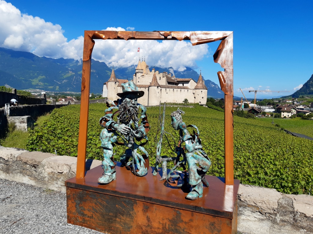 Sculpturevalais 3e Âge de Fer La leçon de taille La Leçon de taille