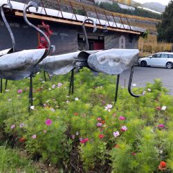 Sculpture Valais - 3e Âge de Fer - Catégorie : Fer - Titre : Flamants - La Guérite